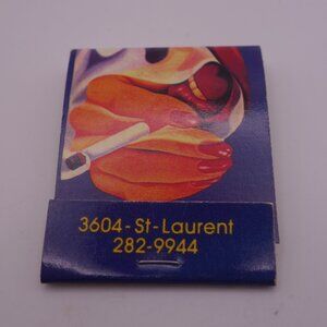 Vintage Montreal Night Club angel's 3604-St-Laurent 282-9944 Matchbook